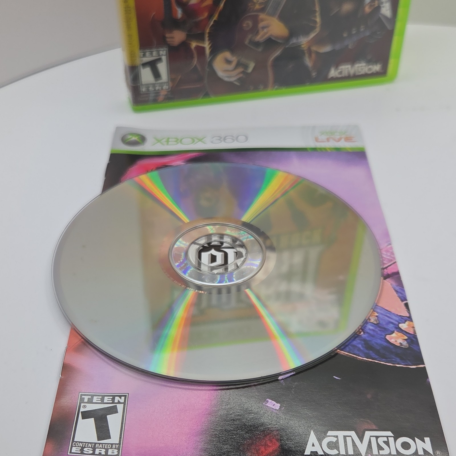 Activision Guitar Hero III Legends of Rock Xbox 360 NTSC-U/C T CIB TESTED