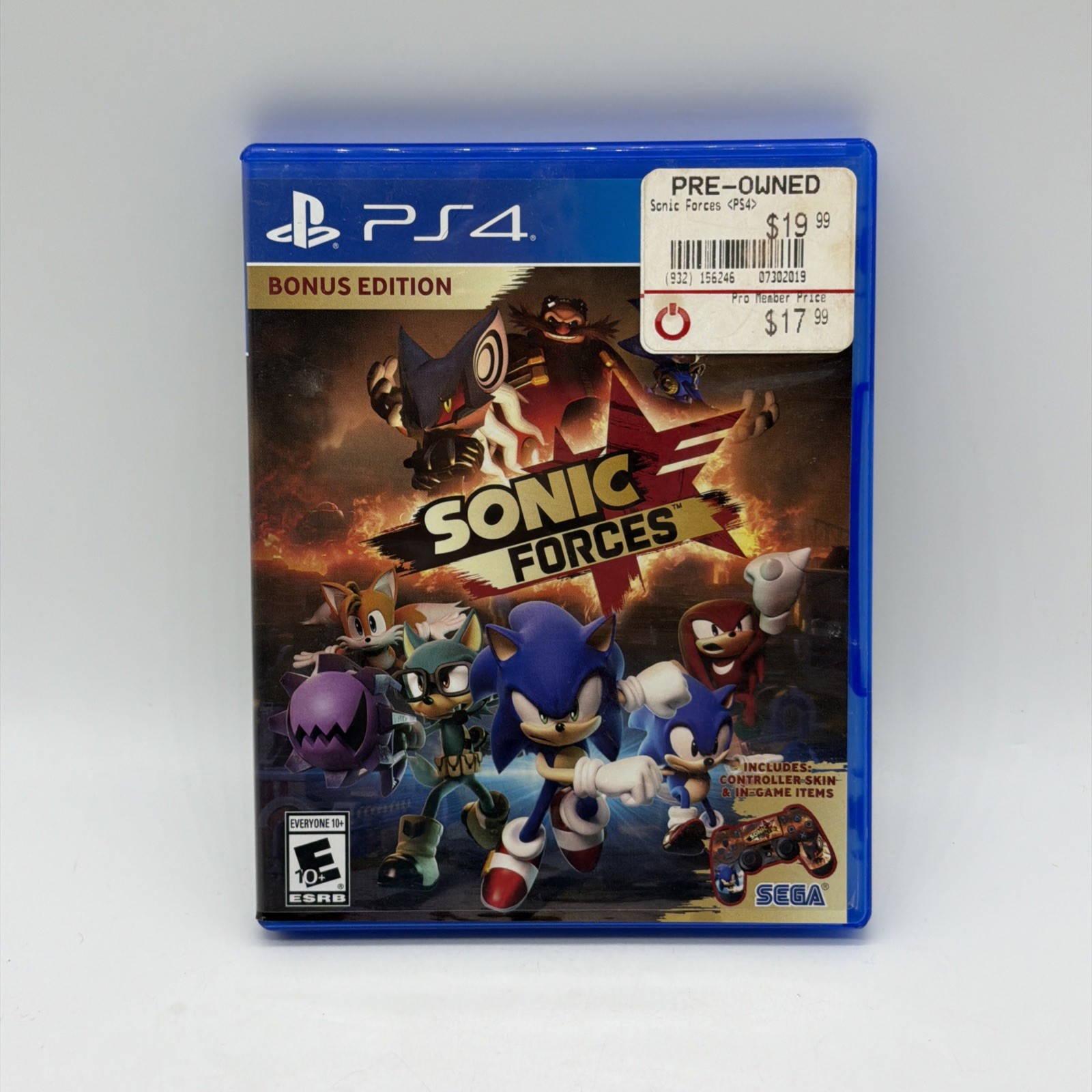 Sonic Forces Bonus Edition (Sony PlayStation 4 PS4, 2017) No Inserts
