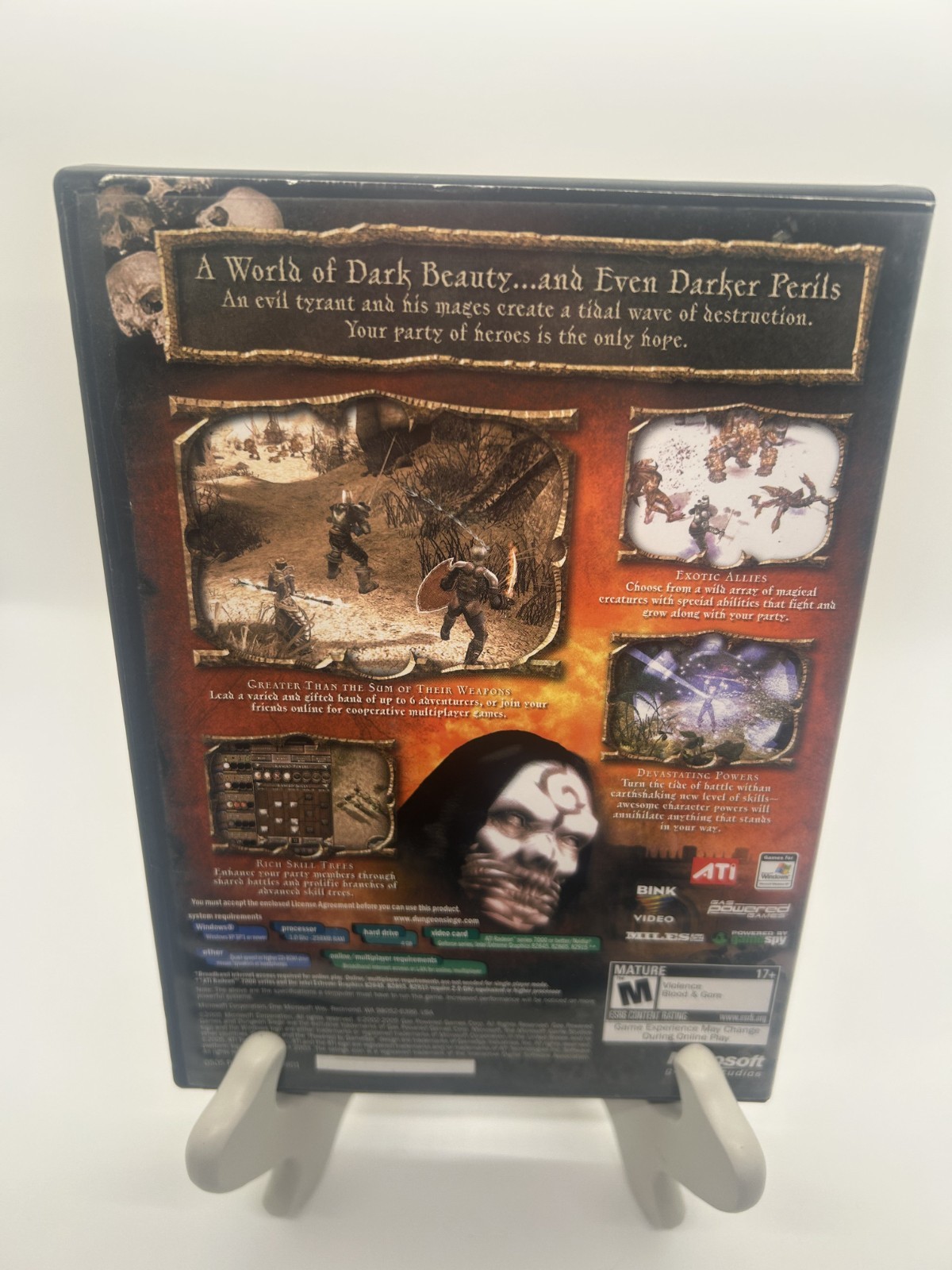 Dungeon Siege II PC 2005 Microsoft Mature Role Playing RPG All Discs