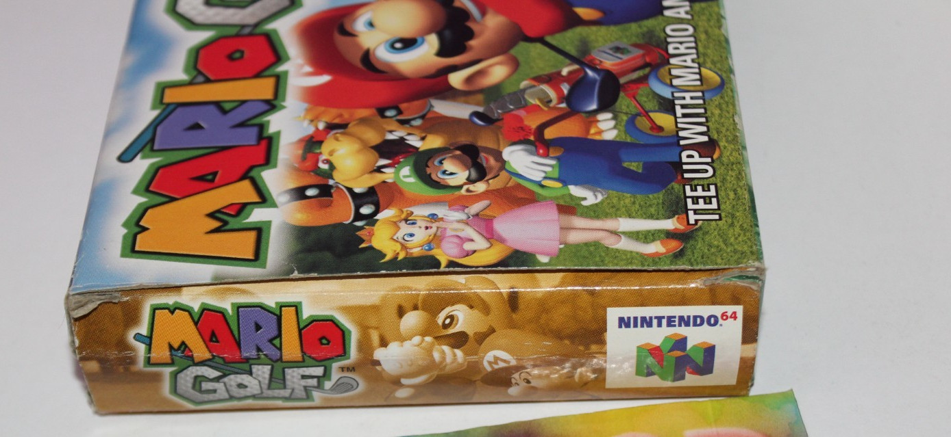 Nintendo 64 1999 Mario Golf Vintage Original Video Game NUS.006 W/ Box Booklet