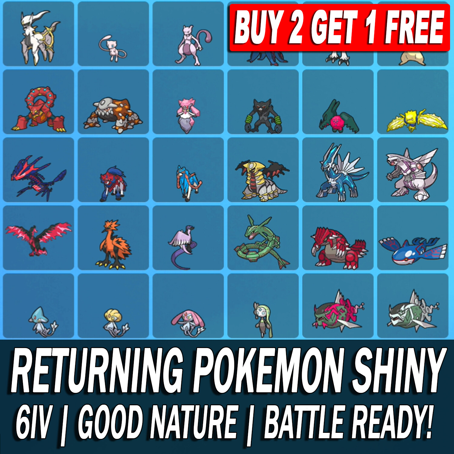 Pokemon Scarlet and Violet SHINY Returning Pokemon 6IV Battle Ready!!