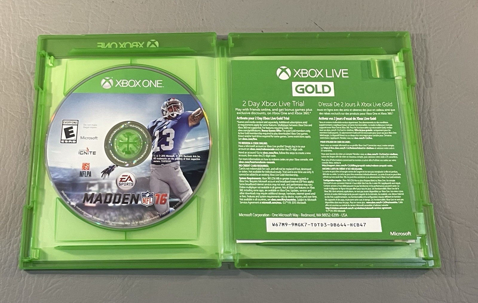 Microsoft Xbox 1-Games:GFAuto,Fifa15,NHL16,Madden,Battlefield1,CallofDuty,Thief