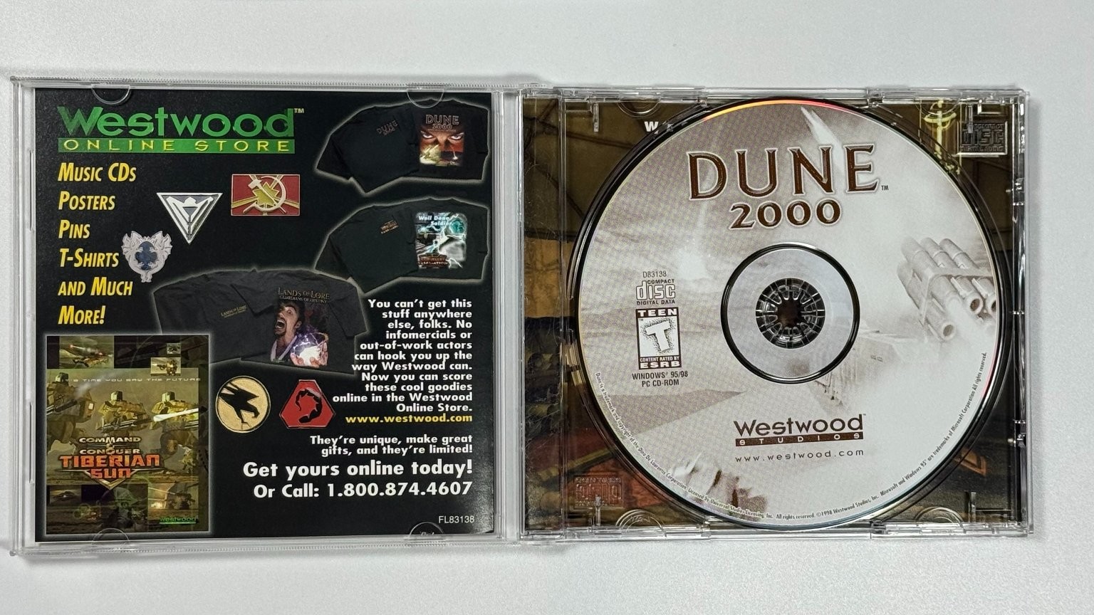 Dune 2000 PC CD-ROM Video Game Westwood Studios RTS Big Box CIB