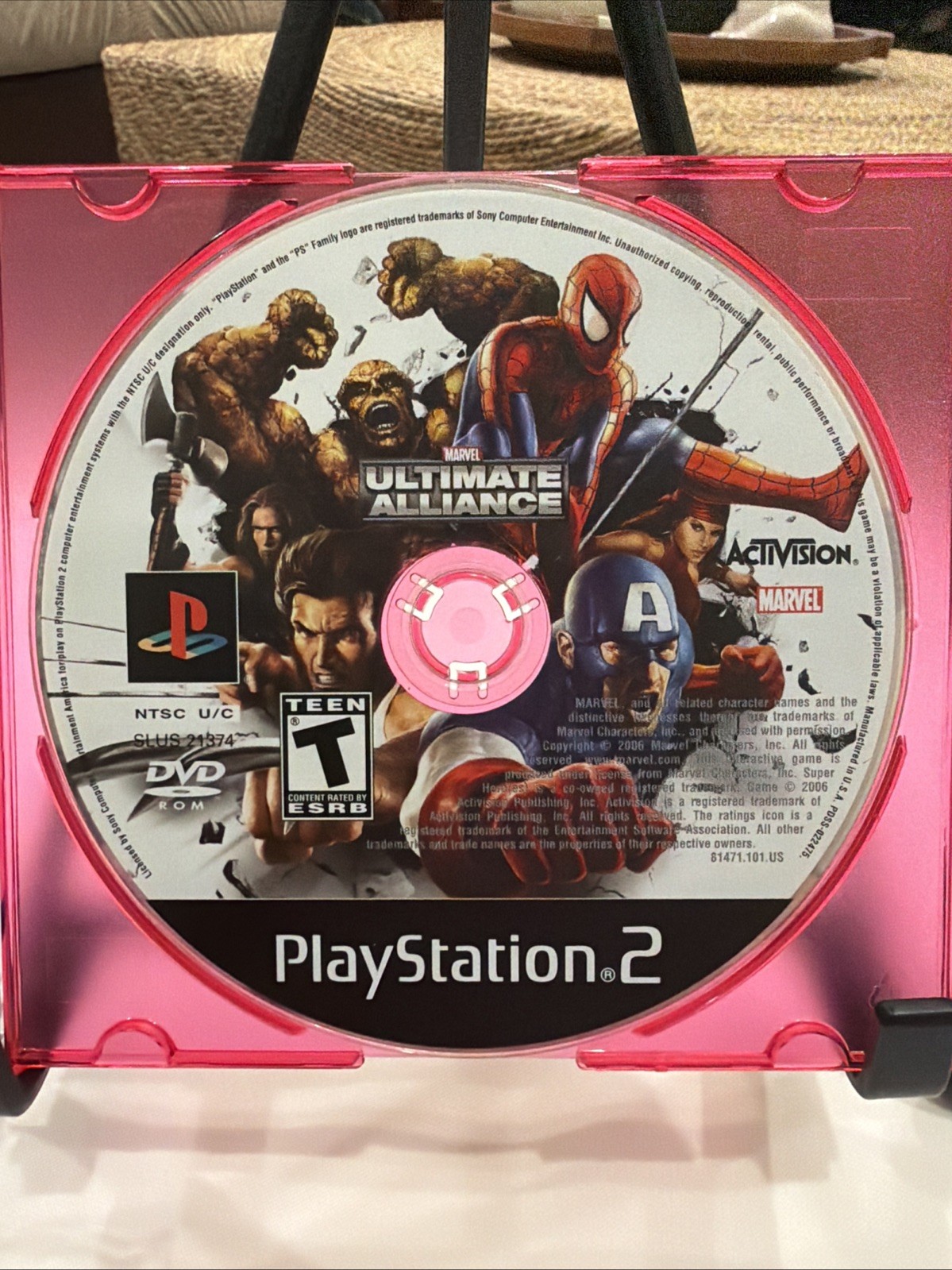 Marvel: Ultimate Alliance (Sony PlayStation 2, 2006) PS2 Disc Only! Works!