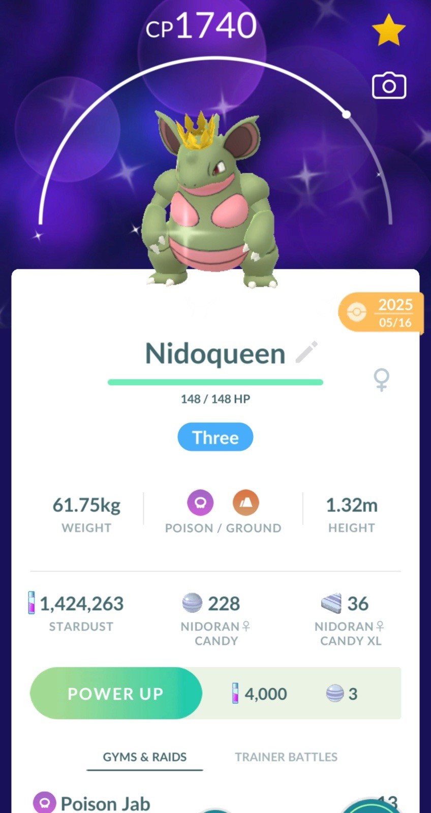 Pokemon Shiny Costume Nidoqueen Go 30 Days Friendship Available For Unregistered
