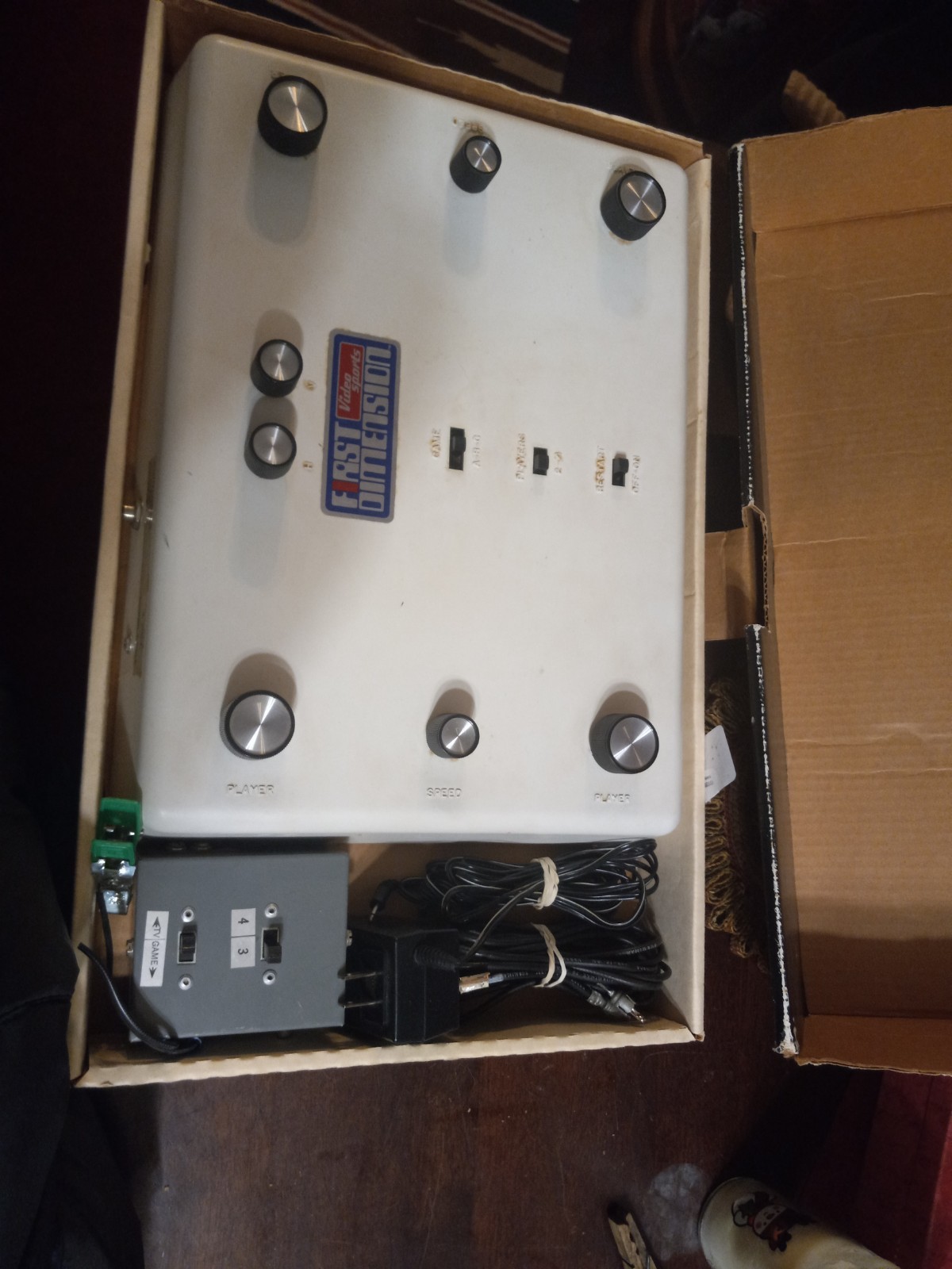 Vintage First Dimension Game System In Original Packaging. Tested Works