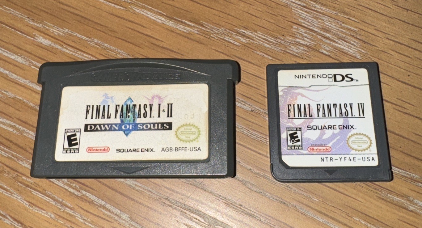Final Fantasy IV DS & Final Fantasy I&II Dawn of Souls Game Boy Advance Bundle