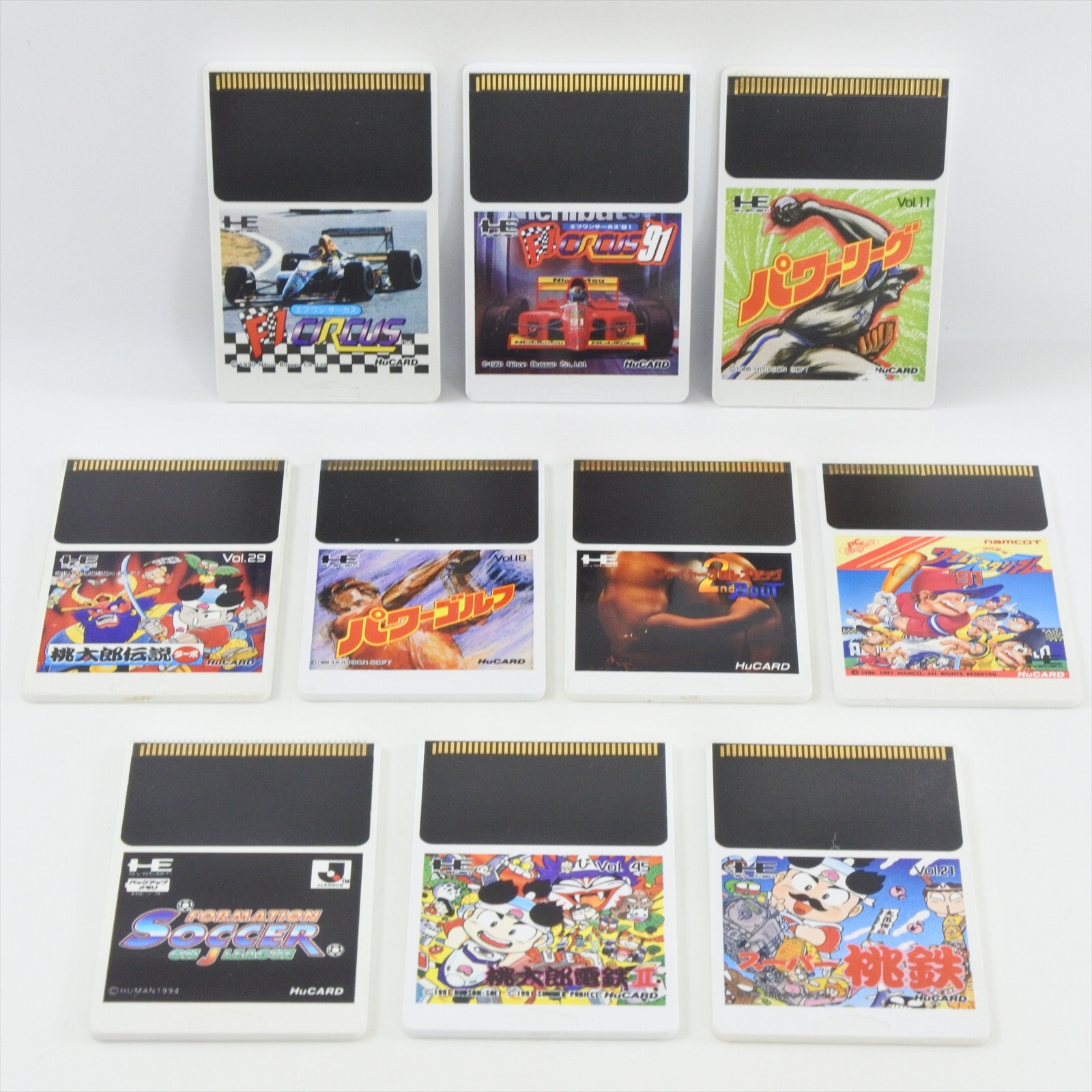 Lot of 10 PC Engine Hu Card Only – Tested – Ref 1579 Grafx