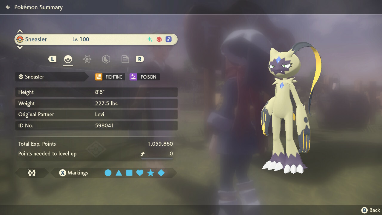 Shiny Alpha Sneasler Max Effort Pokemon Legend Arceus