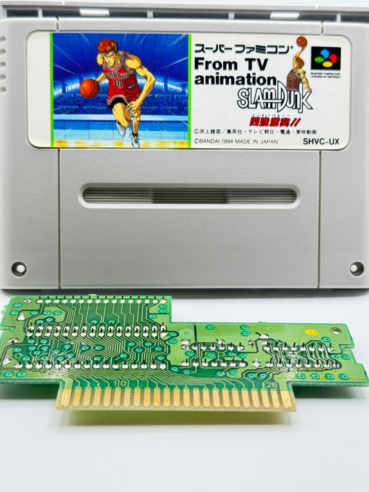 Slam Dunk The top four clash Super Famicom SFC Bandai Japan Tested