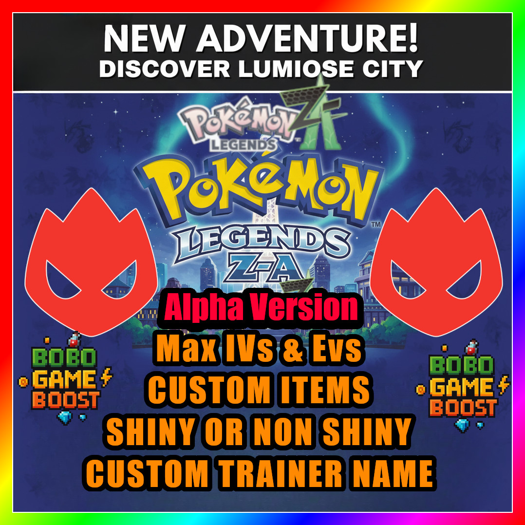 Pokémon Legends ZA Shiny Alpha ✨ Mega Dimension ✨ Custom 6IV EV Competitive Buil