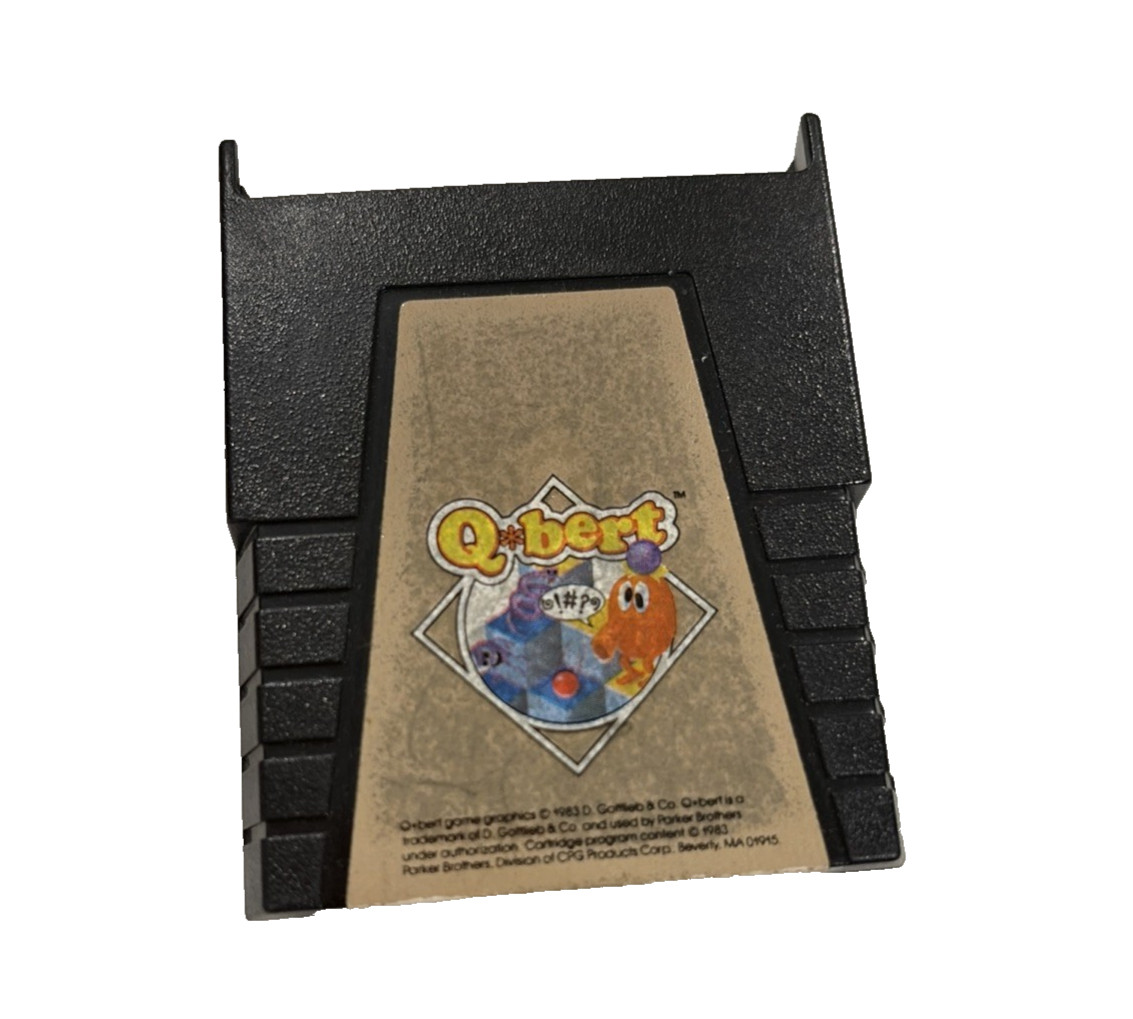 Q*bert Atari 2600 Video Game Cartridge 1983 Parker Brothers Untested As Is