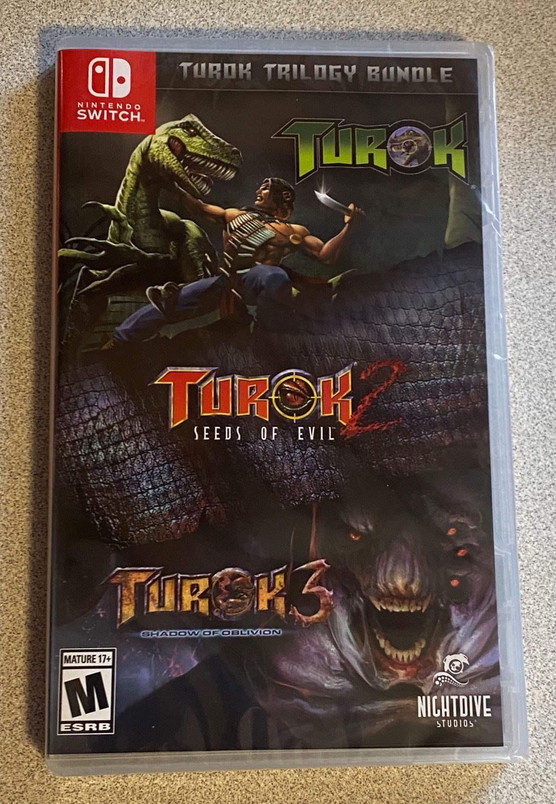 Turok Trilogy Bundle Switch New Sealed Nightdive AT67363C 810136673630