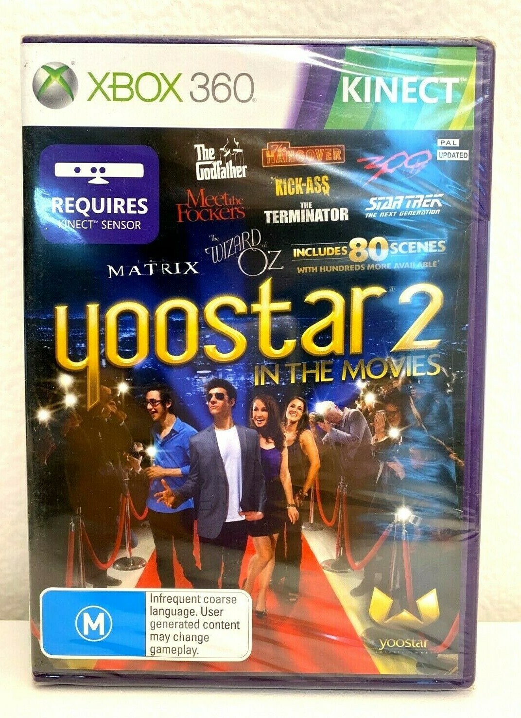 YOOSTAR 2 IN THE MOVIES-Microsoft XBOX360 KINECT Game:English Made EU NEW Sealed