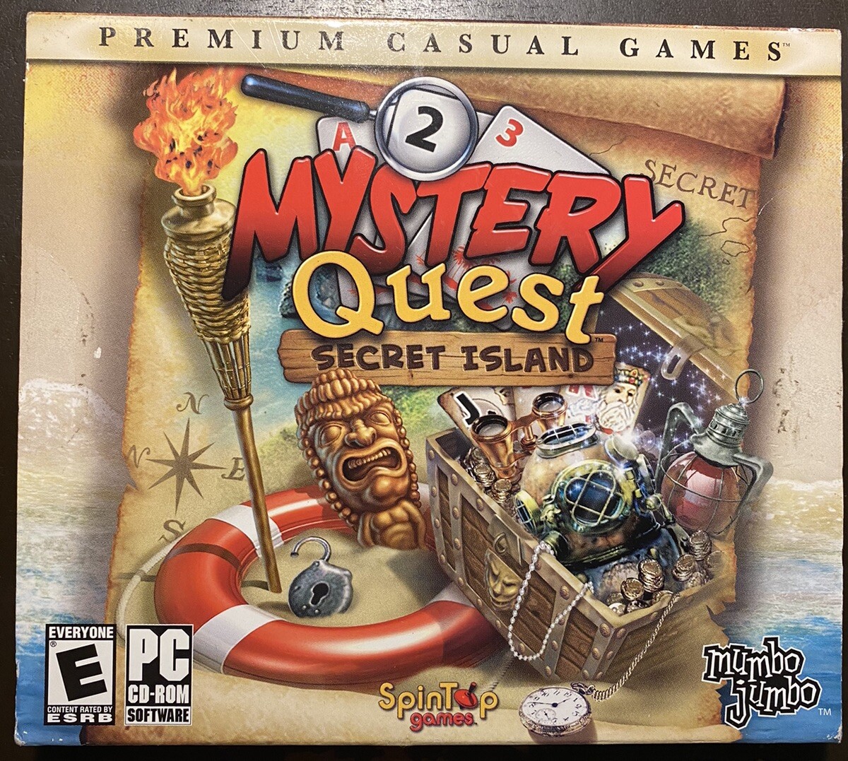 Mystery Quest Secret Island Windows XP PC Computer CD Casual Puzzle Game