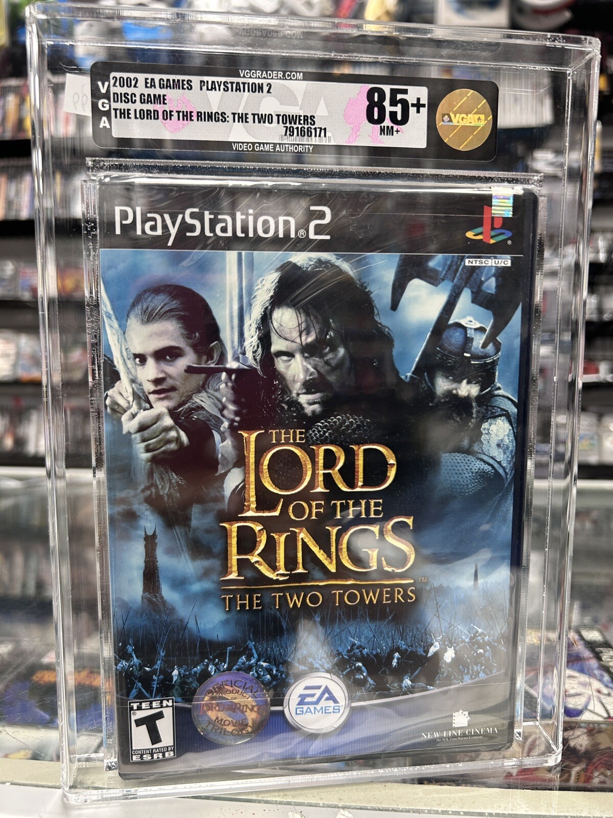 Lord of the Rings Two Towers Sony PlayStation 2 PS2 Sealed WATA 85 NM+