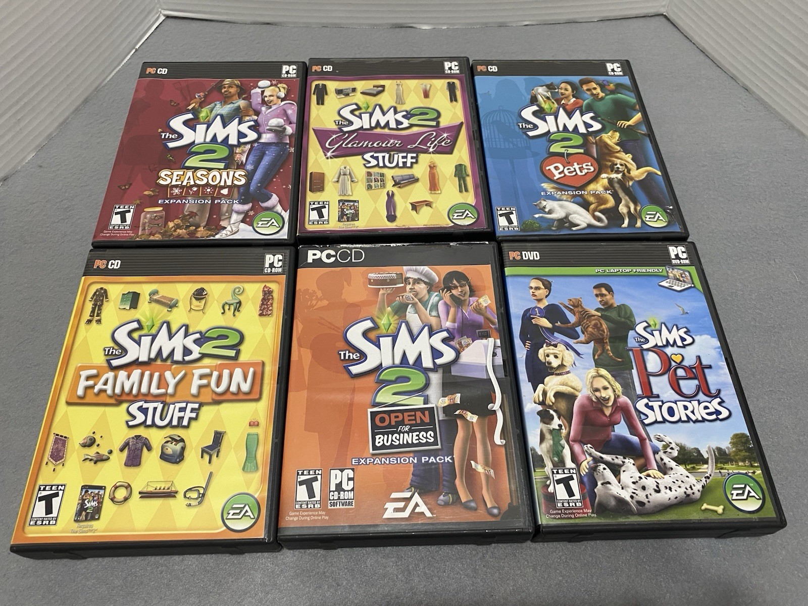 The Sims 2 Lot Of 6-3 Games 3 Expansion Packs – PC – All 6 With Manuals Tested
