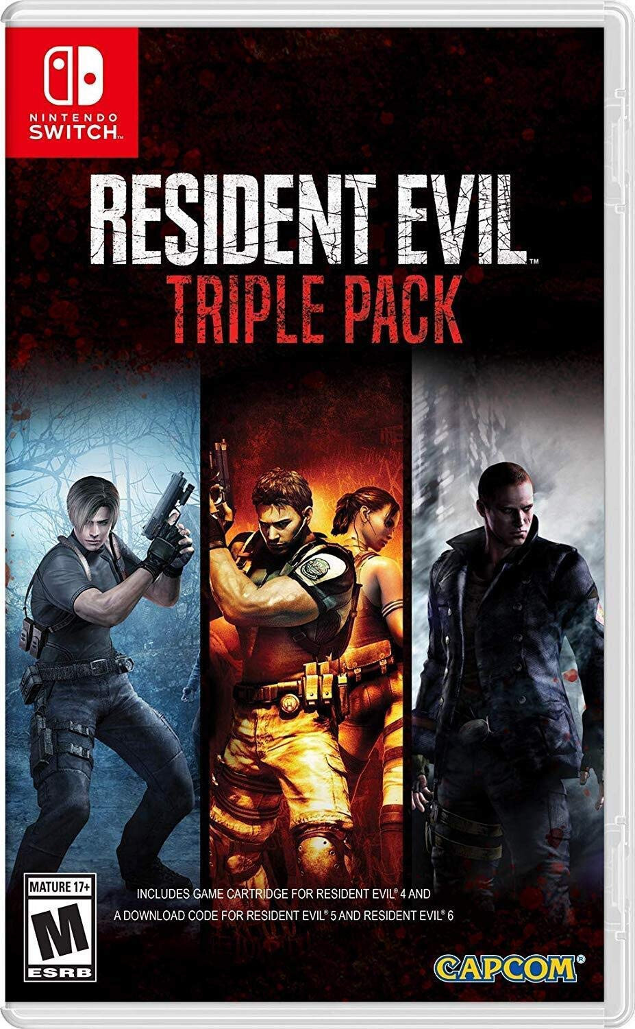 Resident Evil Triple Pack Nintendo Switch Brand New Factory Sealed 4-5-6