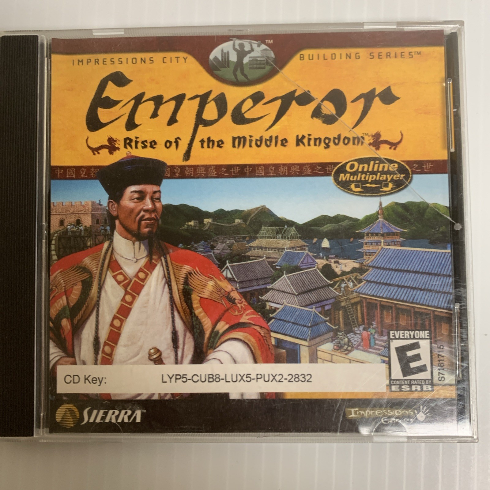 Emperor: Rise of the Middle Kingdom – PC CD-ROM, 2002, Sierra, Retro Game