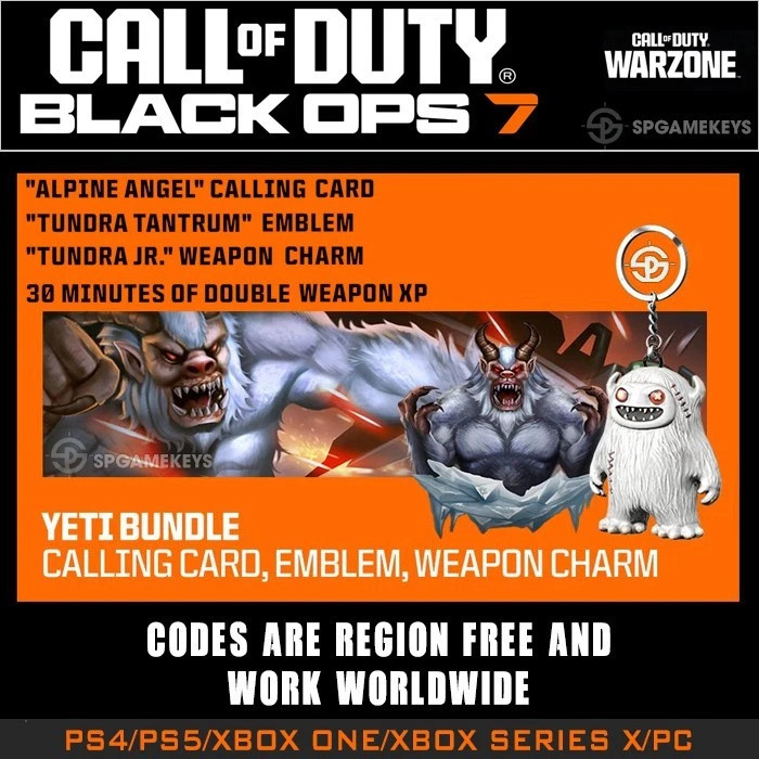 COD: Black Ops 7 – Yeti bundle Domino’s Reward Set GLOBAL Key Code ⚡Fast ⚡