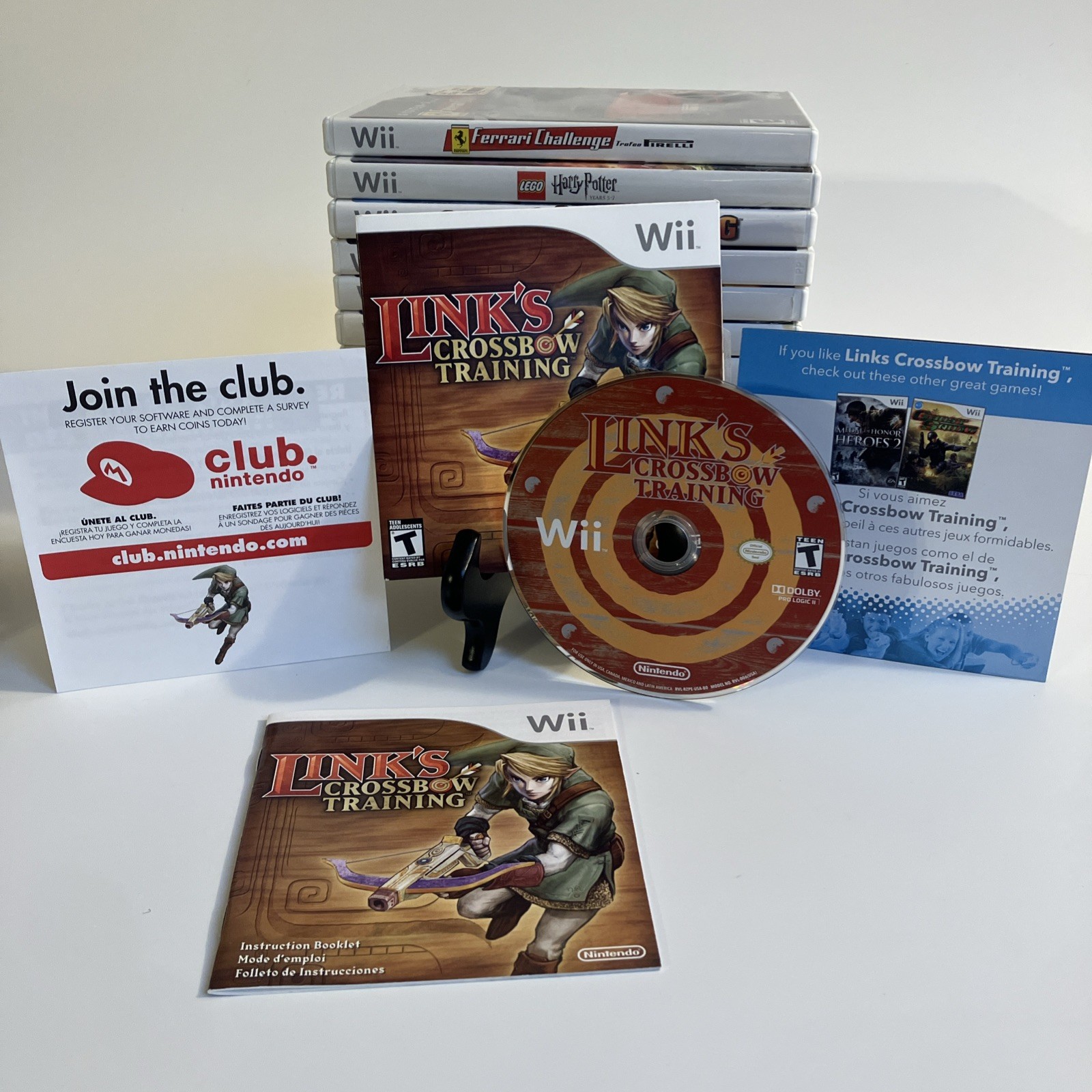Lot Of 13 Wii Games & Accessory With And Without Manuals