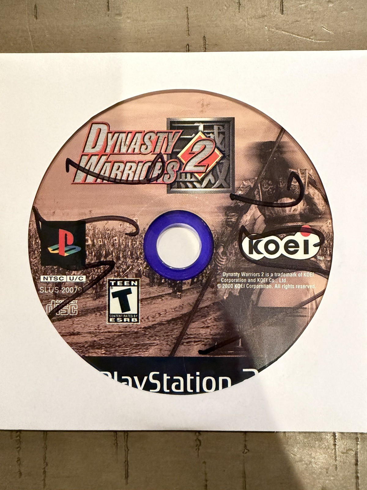 Dynasty Warriors 2; Loose (Sony PlayStation 2, 2000)