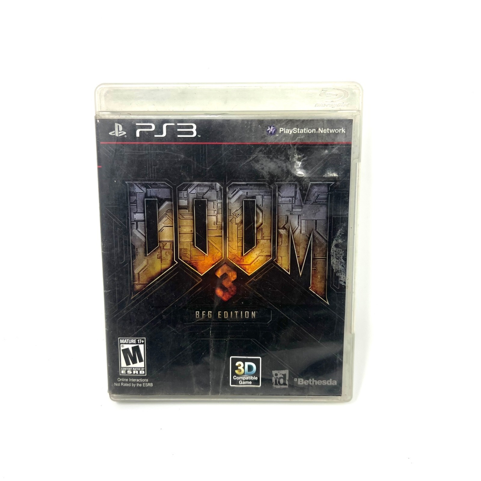 Doom 3 BFG Edition Sony PlayStation 3 PS3 Case Manual & CD