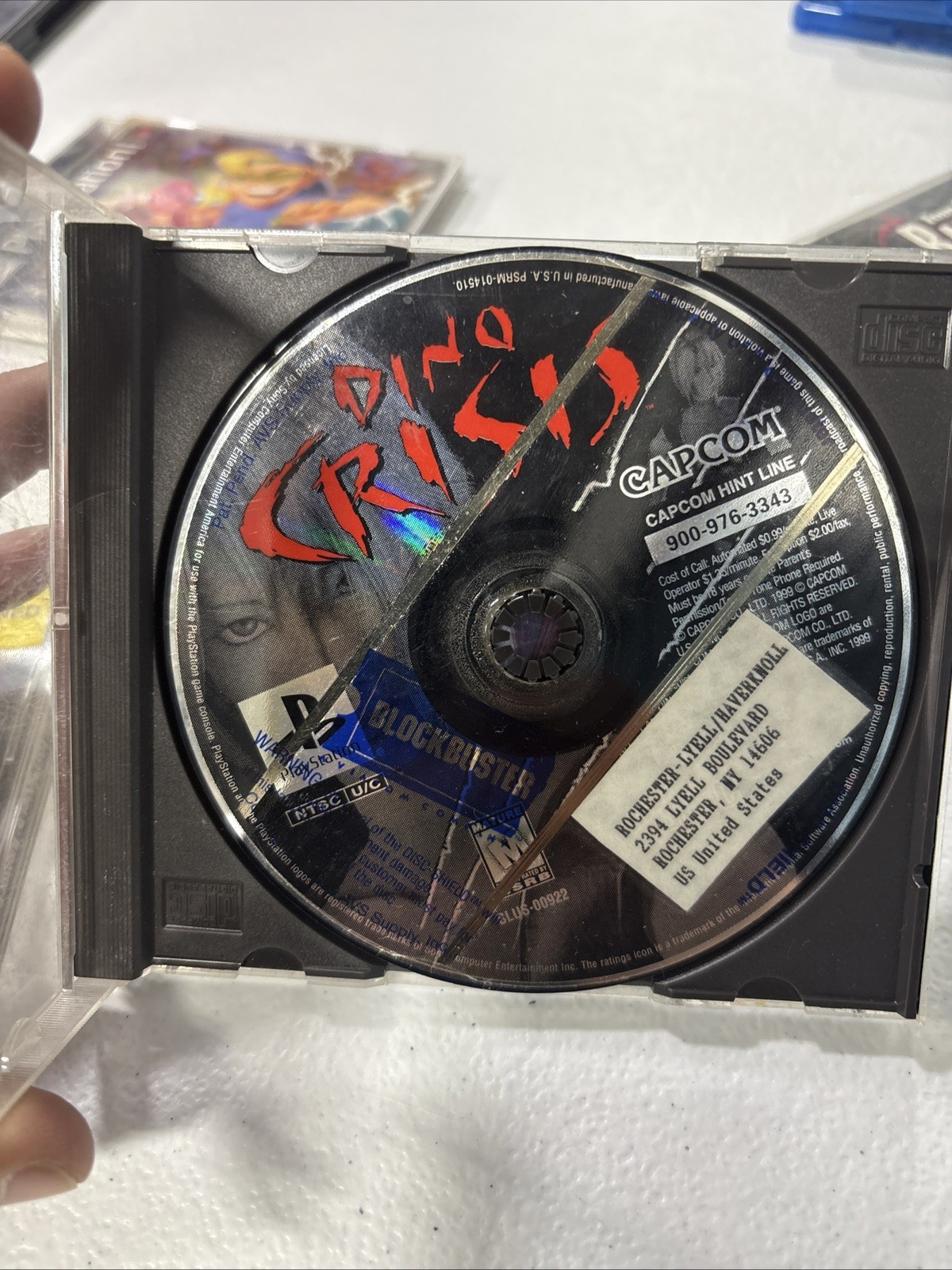 Dino Crisis (Sony PlayStation 1, 1999) Disc Only