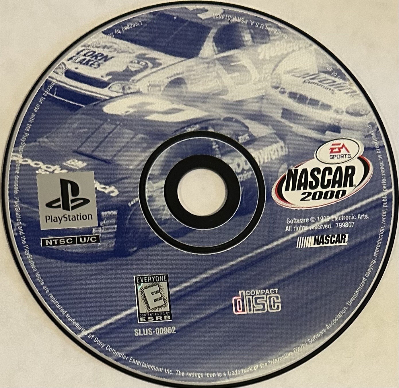 NASCAR 2000 (Sony PlayStation 1, PS1) DISC ONLY | NO TRACKING | M1360