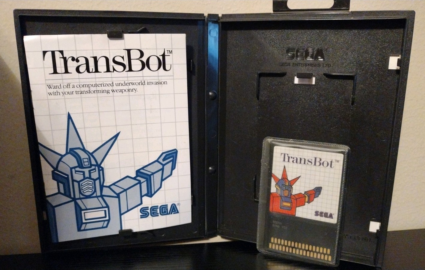 TransBot Sega Master System Complete in Box CIB! Clean!
