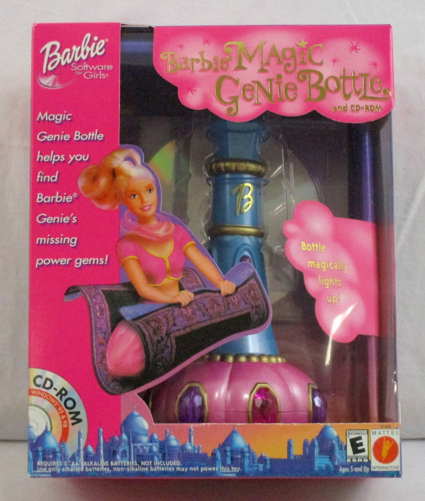 Barbie Magic Genie Bottle Computer Game PC CD-ROM Mattel 2000 NEW SEALED