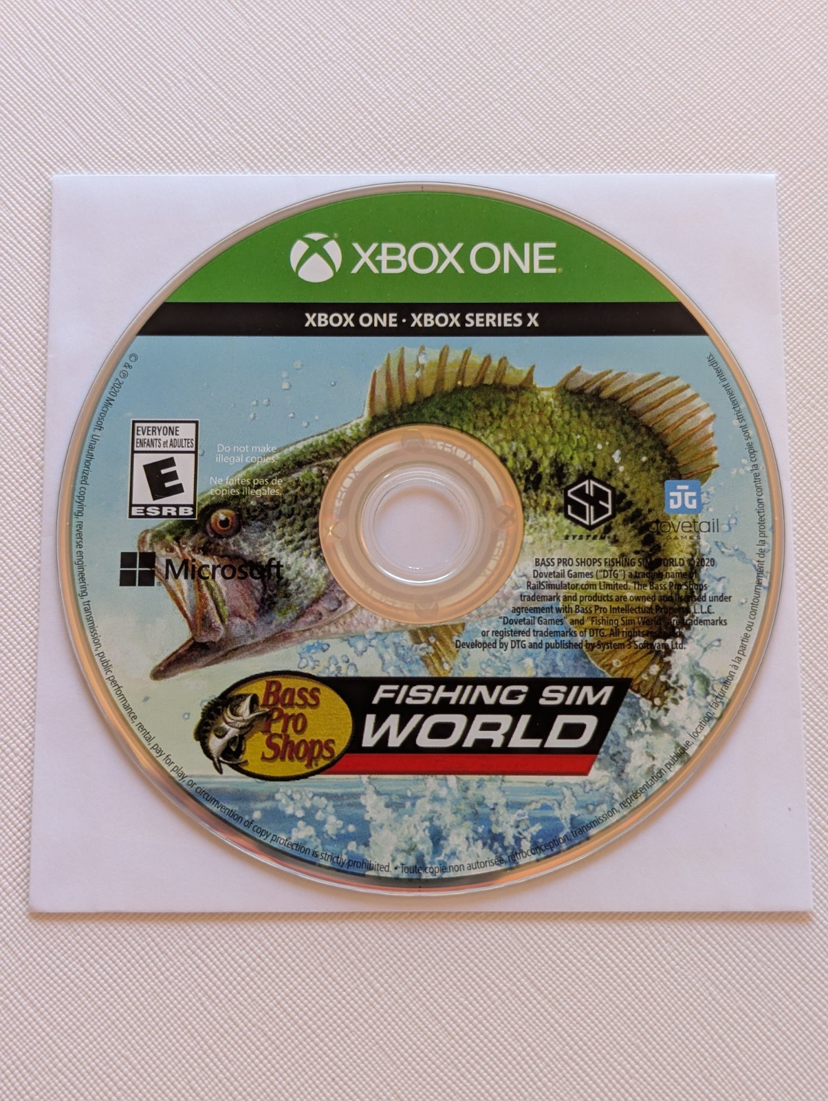 Bass Pro Shops Fishing World (Microsoft Xbox One, 2020) Disc Only – Tested