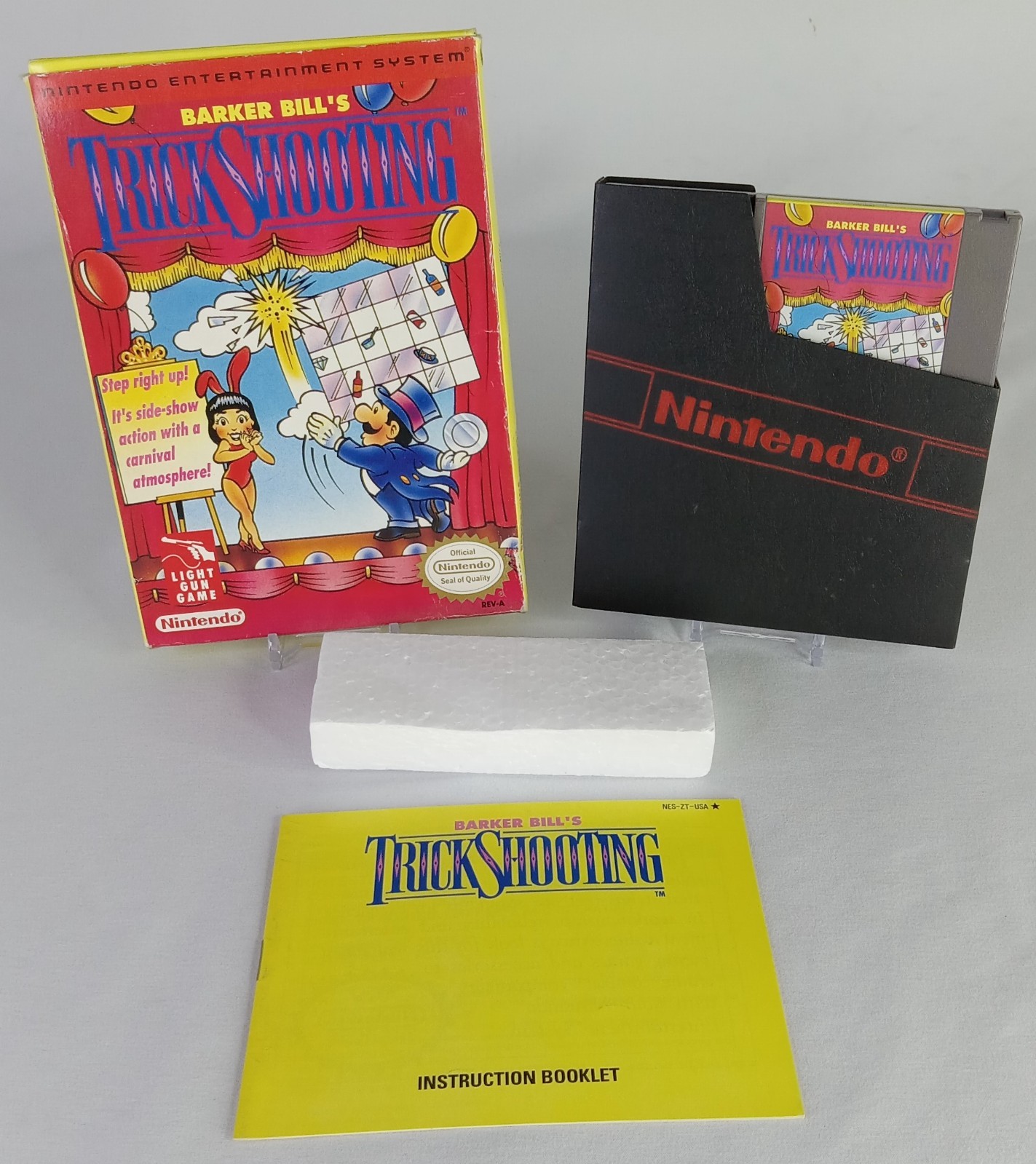 Barker Bill’s Trick Shooting Nintendo NES Complete – Authentic – Tested – CIB