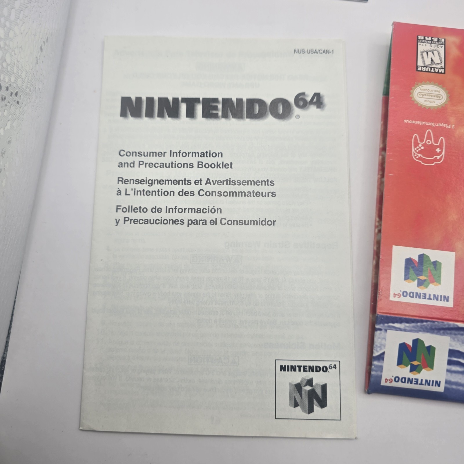 Mortal Kombat Trilogy (Nintendo 64 N64) CIB Box Game Manual