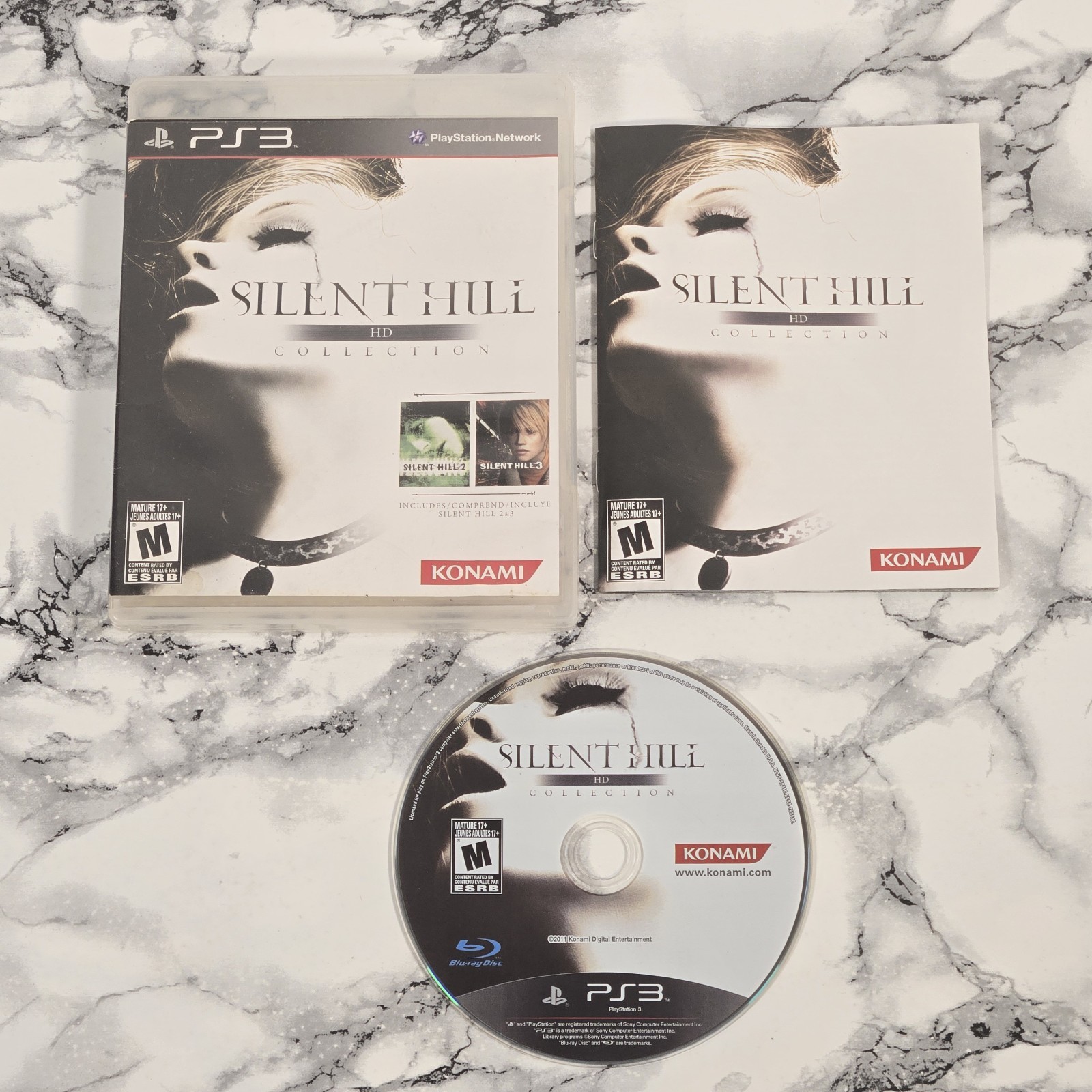 Silent Hill HD Collection (Sony PlayStation 3 PS3, 2012) — (HAS WATER DAMAGE)