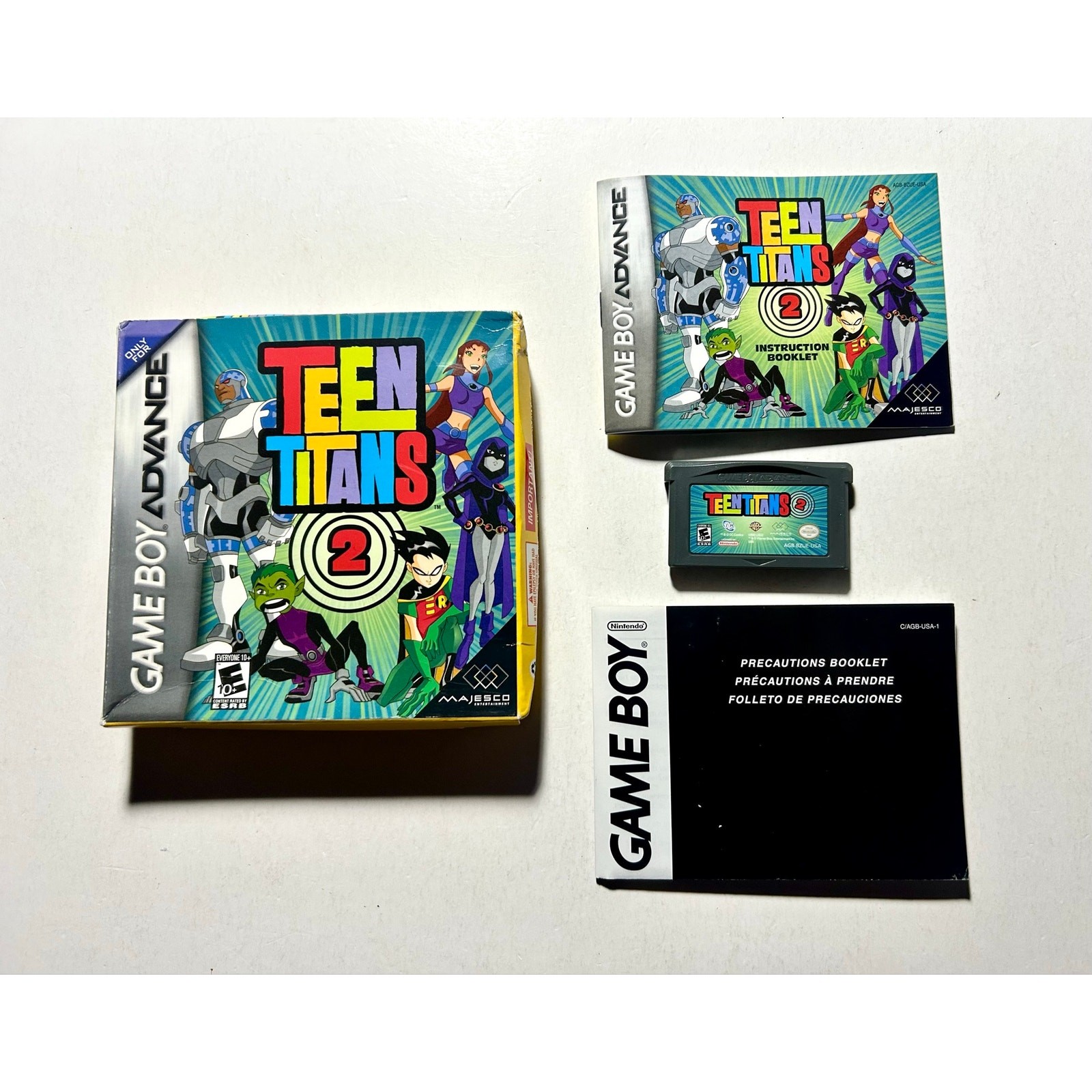 Teen Titans 2 (Game Boy Advance GBA) Complete CIB Works Authentic🔥
