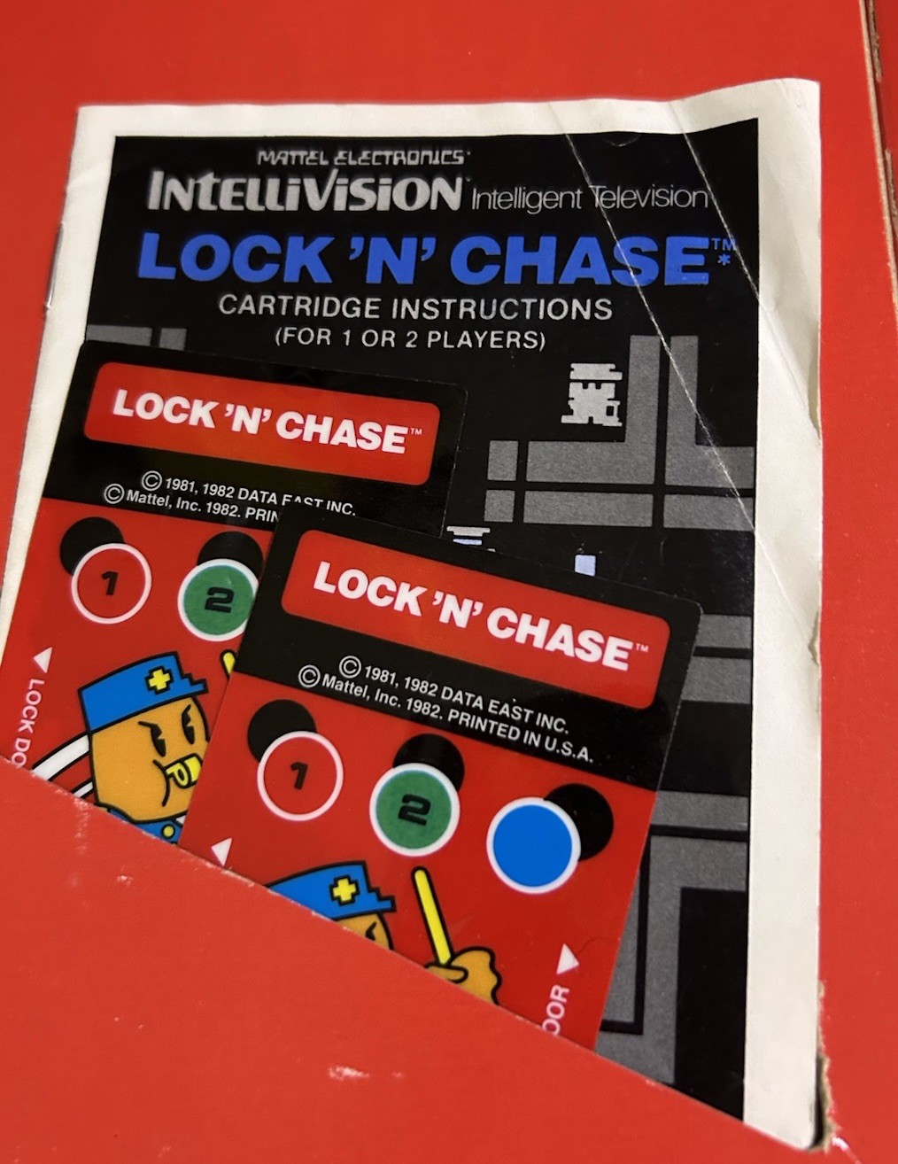 INTELLIVISION 2 GAME LOT; ADVANCED DUNGEON & DRAGONS CIB,LOCK’N’CHASE CIB-TESTED