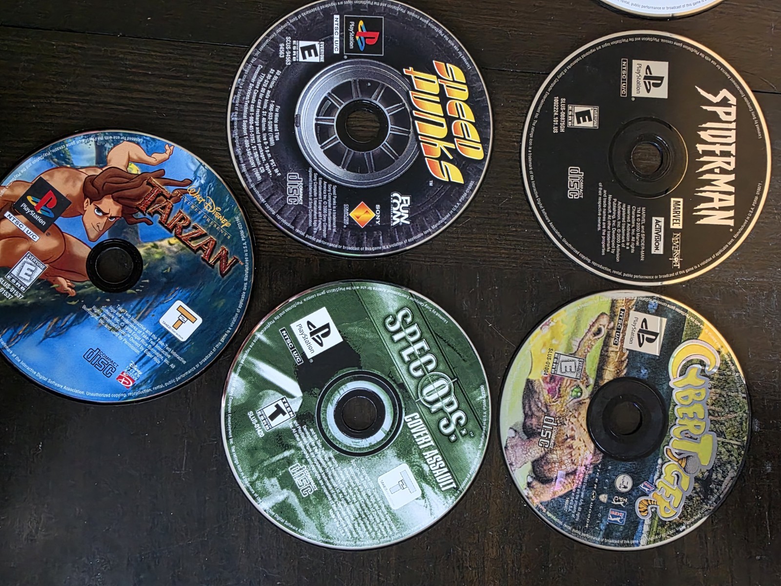 ps1 game lot disc only 16 games