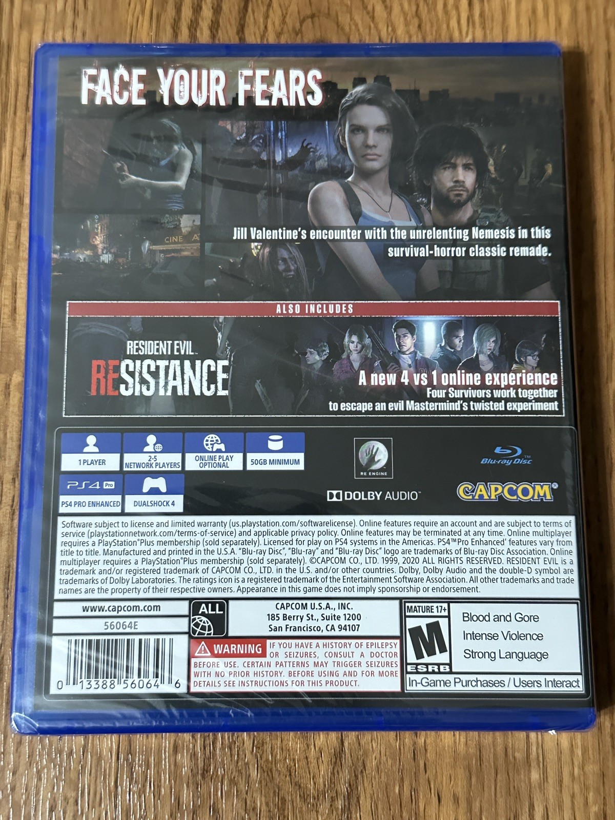Resident Evil 3 Remake (Sony PlayStation 4, 2020) Sealed! Authentic!! Mint!!!