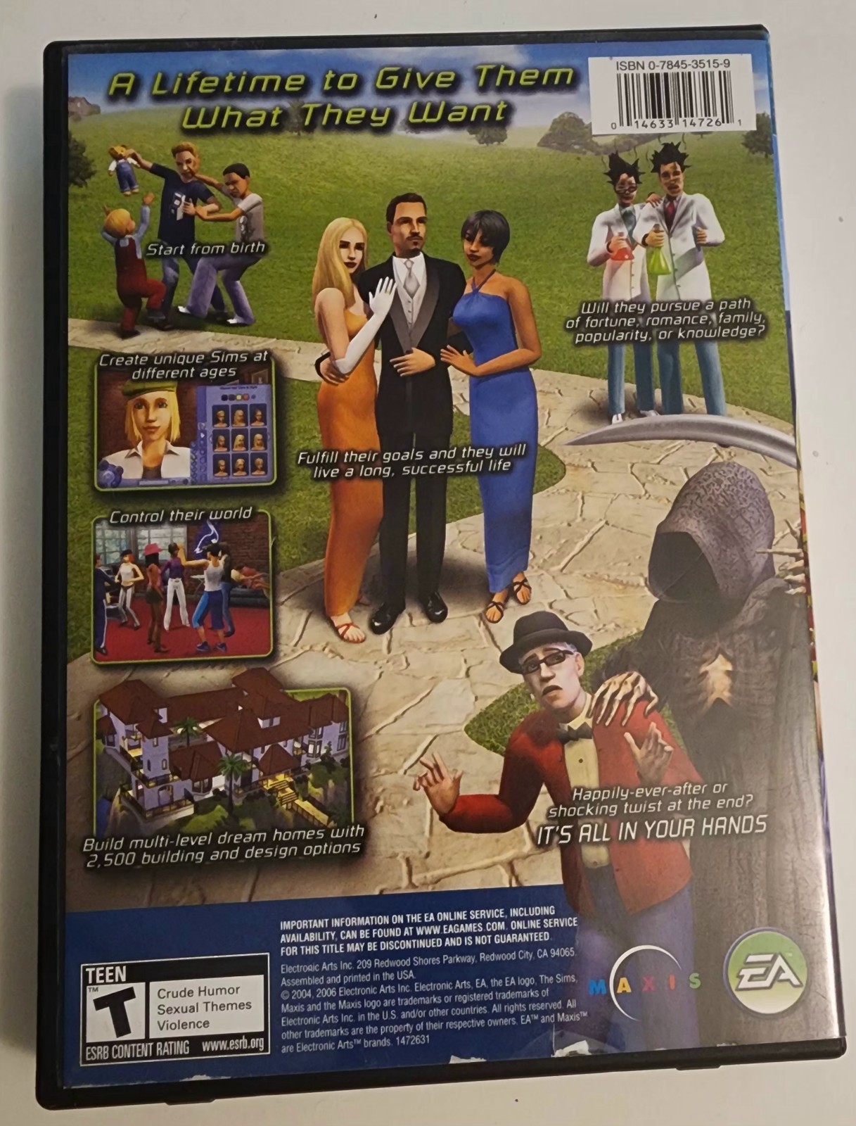 The Sims 2 PC CD-ROM Complete with Case, Manuals, Disc 1-4