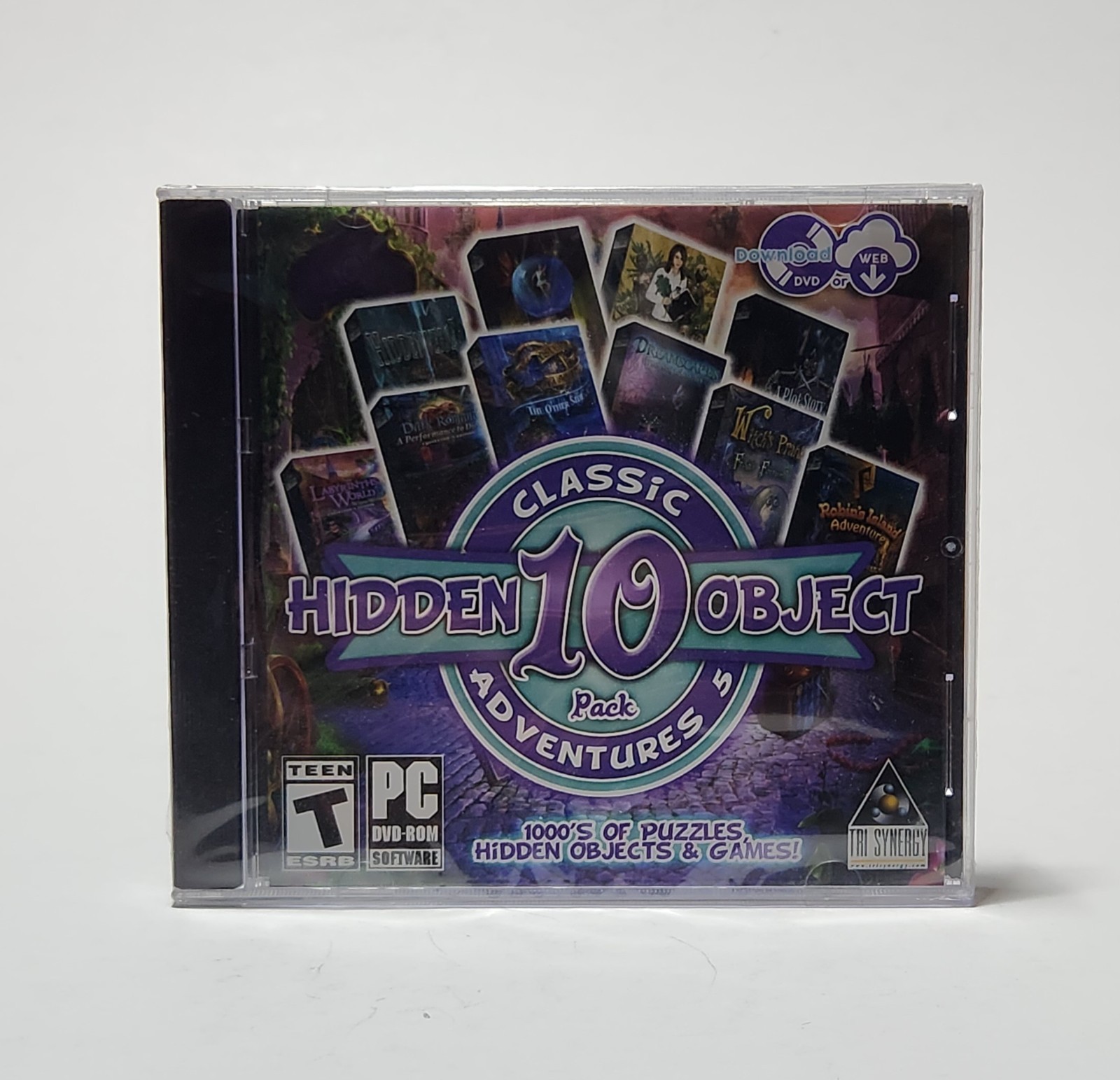 Tri Synergy Hidden Object 10 Pack: Classic Adventures 5 – PC DVDROM SEALED