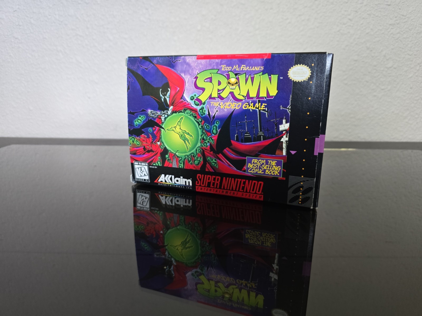 Todd McFarlane’s Spawn: The Video Game for SNES, 1995.