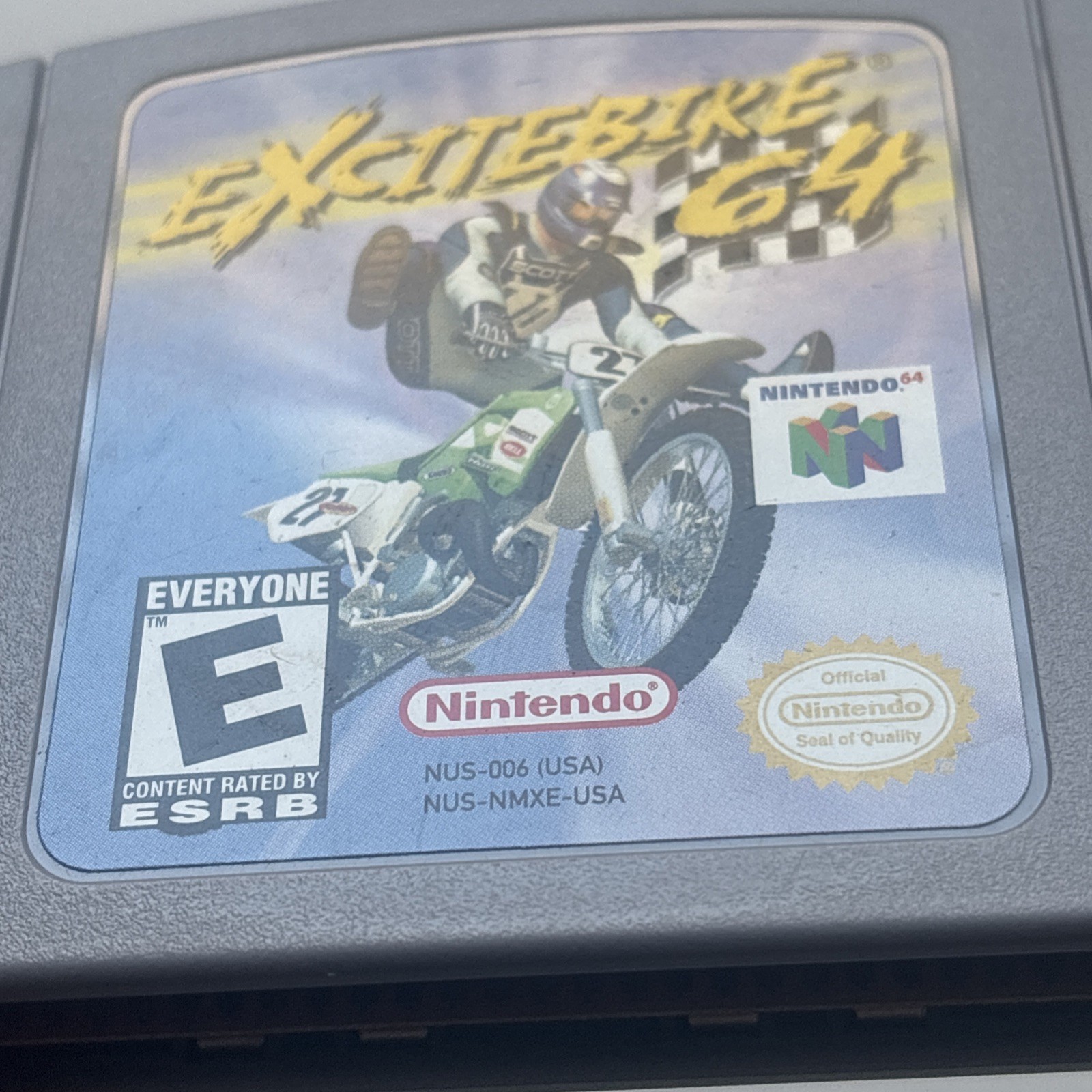 Nintendo 64 Excitebike N64 Authentic Cleaned Tested Dirt Bike Retro Video Game