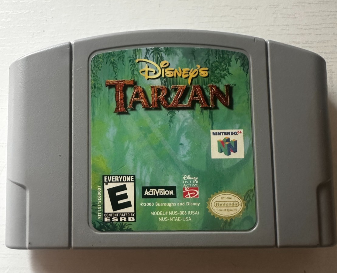 Disney’s Tarzan (Nintendo 64, 2000) – Cartridge Only – Tested and Working