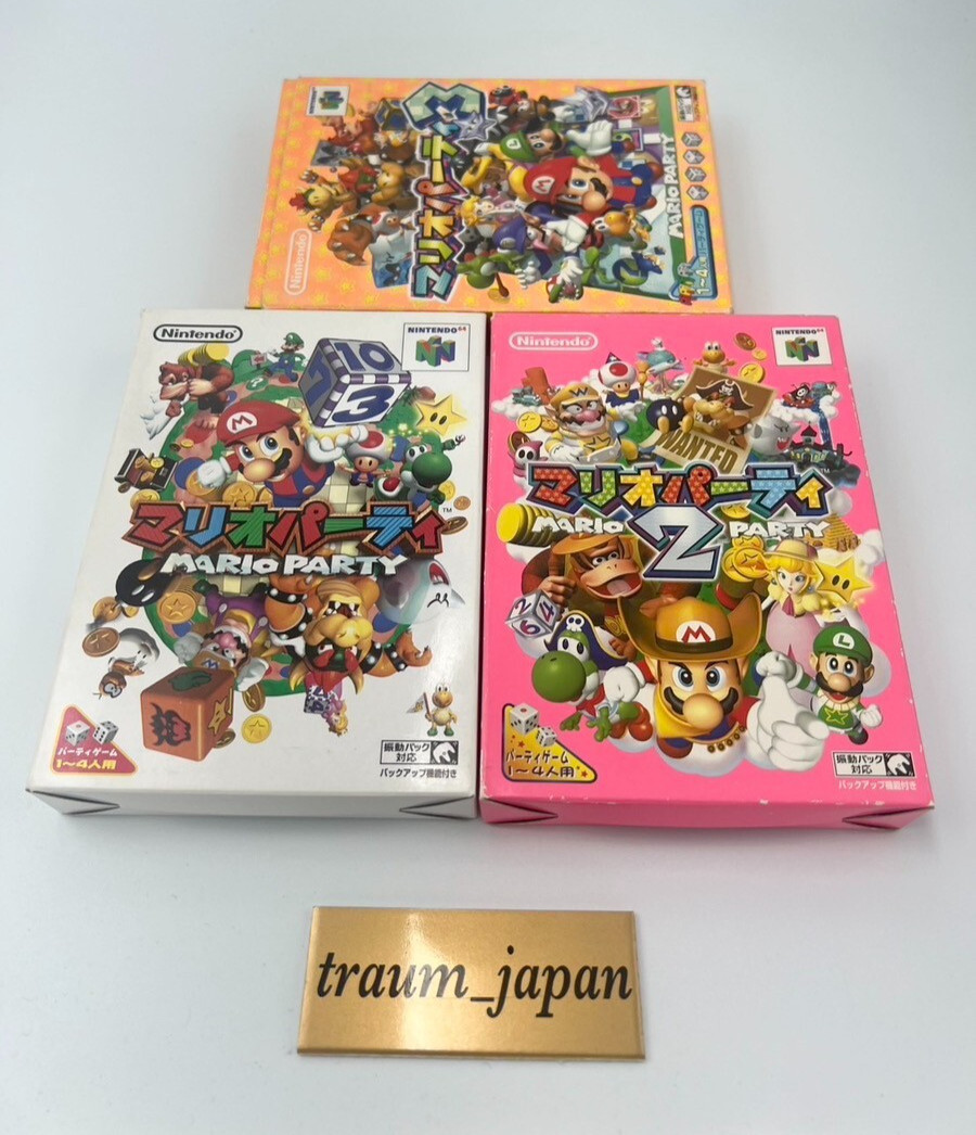 Mario Party 1 2 3 Lot 3 Set Nintendo 64 Used Retro Video Games Tested