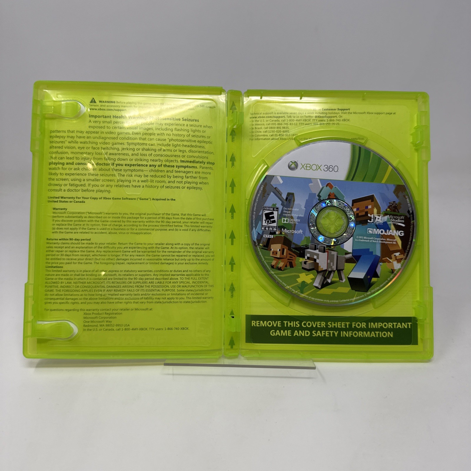 Minecraft: Xbox 360 Edition Microsoft Xbox 360, 2013 Tested Works