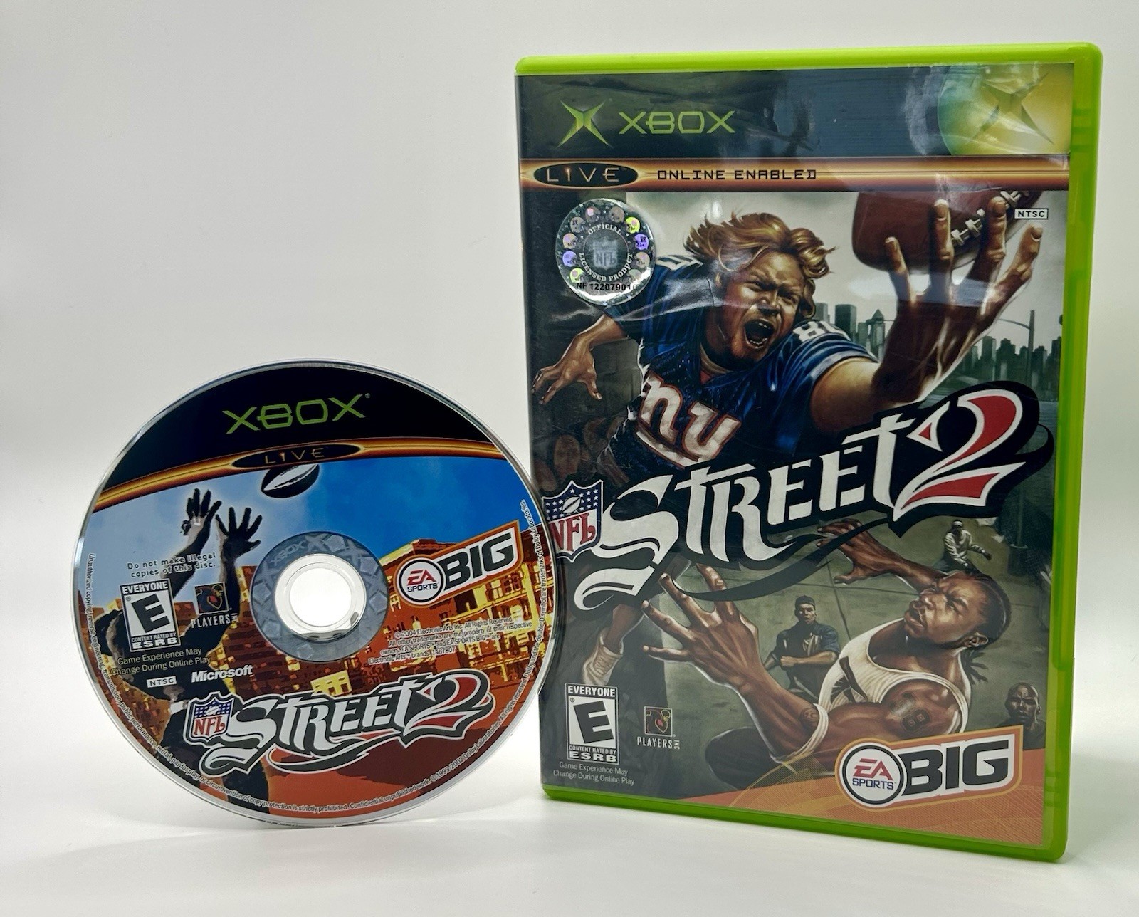 NFL Street 2 (Microsoft Xbox, 2004) Box and Disc, No Manual