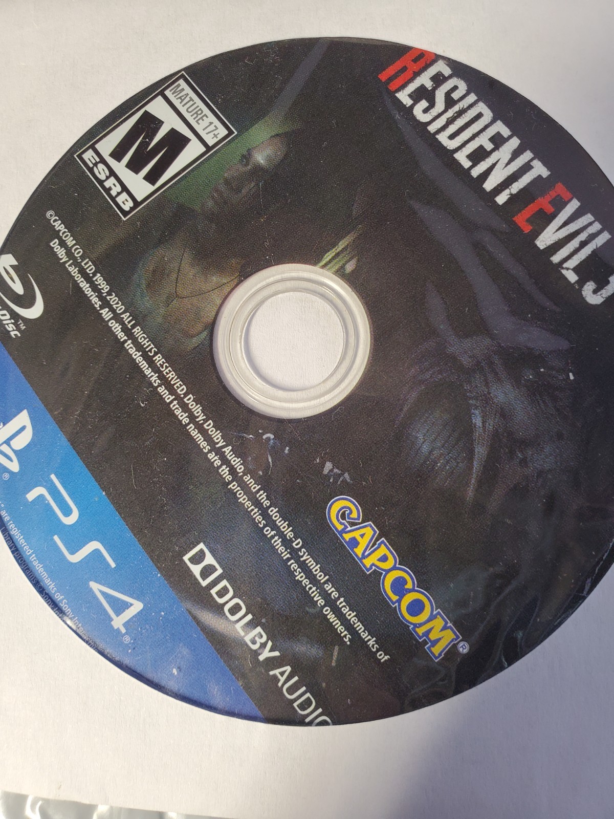 Resident Evil 3 Remake – Sony PlayStation 4 Disc Only/ VERY NICE DISC ONLY