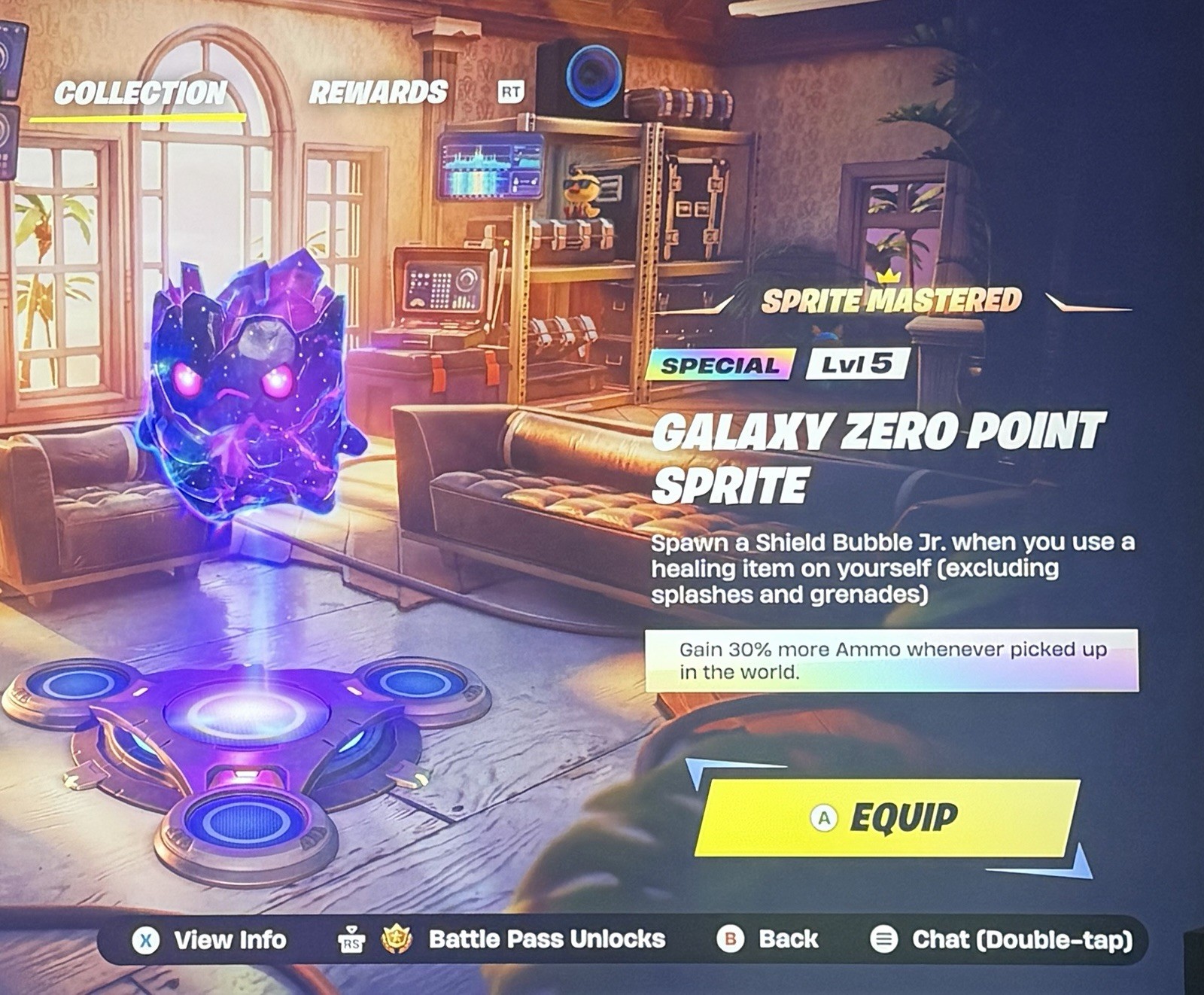 MASTERED GALAXY ZERO POINT SPRITE IN GAME FORTNITE