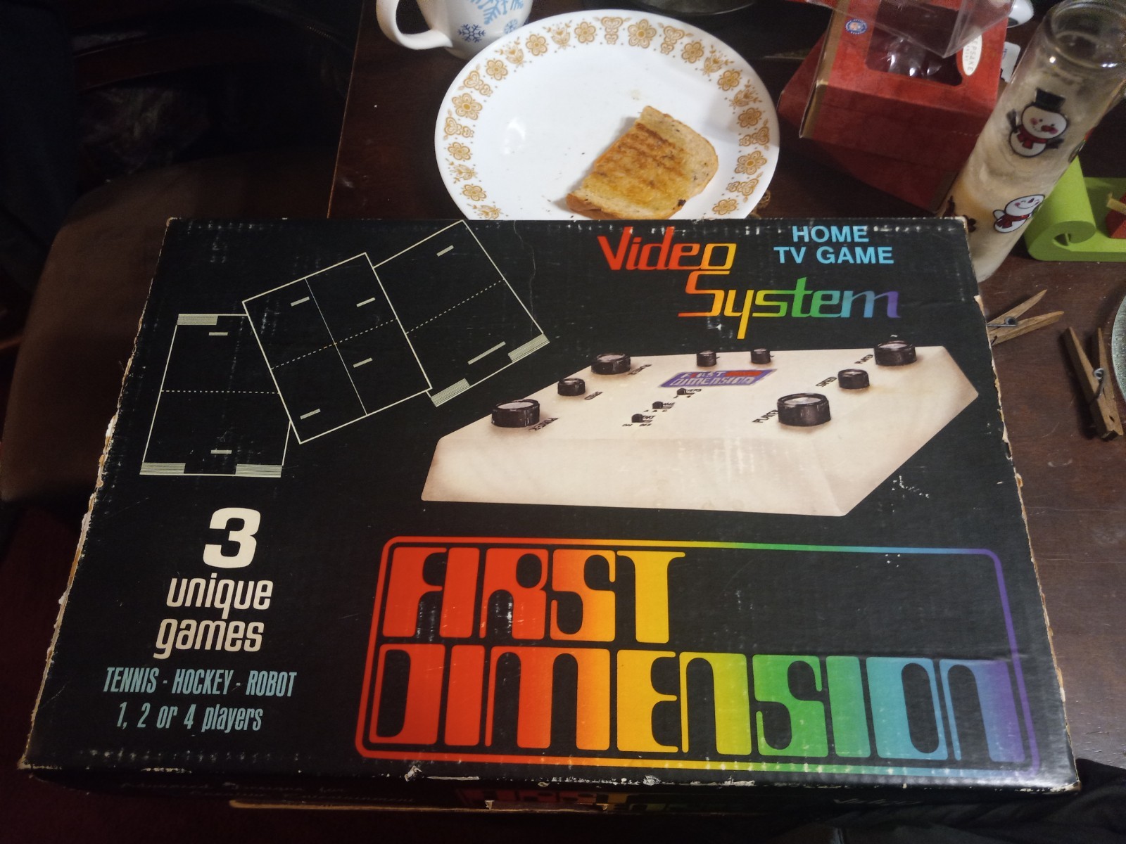Vintage First Dimension Game System In Original Packaging. Tested Works